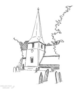 como dibujar iglesias 1