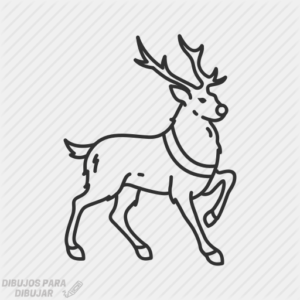 dibujos de renos navideños para imprimir