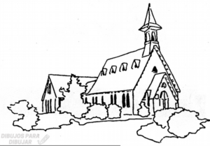 iglesia dibujo animado