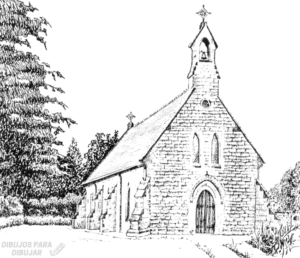 una iglesia para dibujar