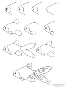 cómo dibujar un pescado