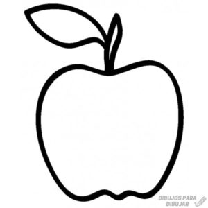 dibujo manzana