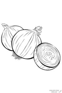 dibujos de verduras para niños