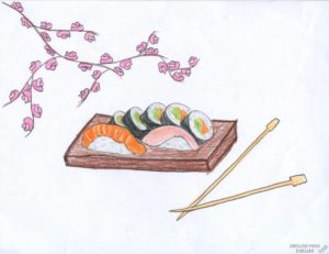fotos de sushi japones