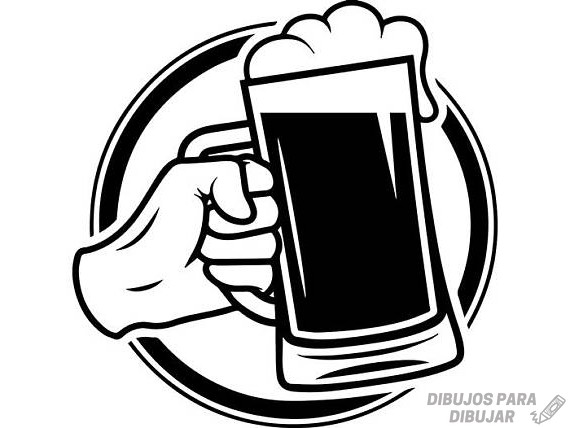 ᐈ Dibujos de Cervezas【CLICK】Delicioso dibujo