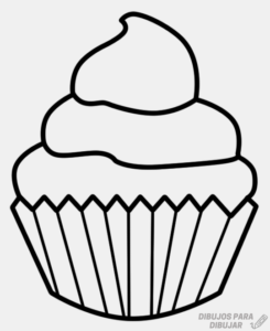 imagenes de cupcakes para dibujar