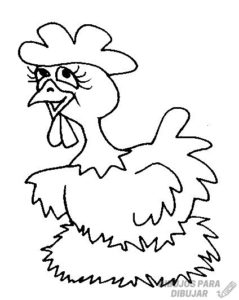 pollo dibujo animado