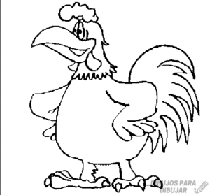 pollo dibujo infantil
