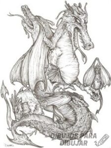 Dragones para pintar