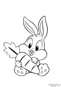como dibujar un conejo facil para niños
