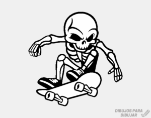 dibujo del esqueleto humano para imprimir