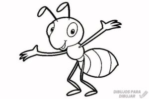 dibujos de hormigas faciles