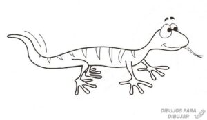dibujos de lagartijas para niños