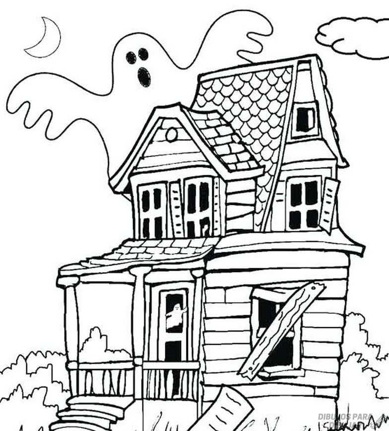 ᐈ Dibujos de Casas Embrujadas【90】Para este Halloween