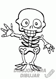 esqueleto dibujo animado