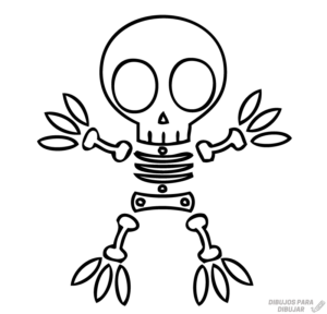 esqueleto halloween para imprimir