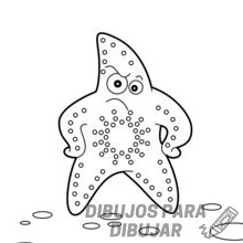 estrella de mar dibujo animado