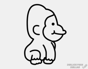 gorila dibujo