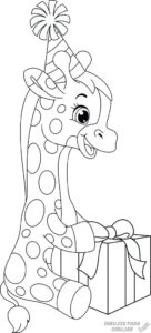 jirafa en dibujos animados