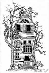 juegos de pintar casas embrujadas