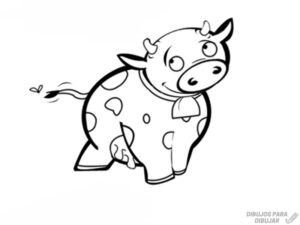 como dibujar una vaca para ninos