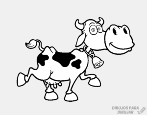 dibujo facil de una vaca