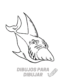 dibujos de tiburones a lapiz