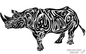 rinoceronte dibujo
